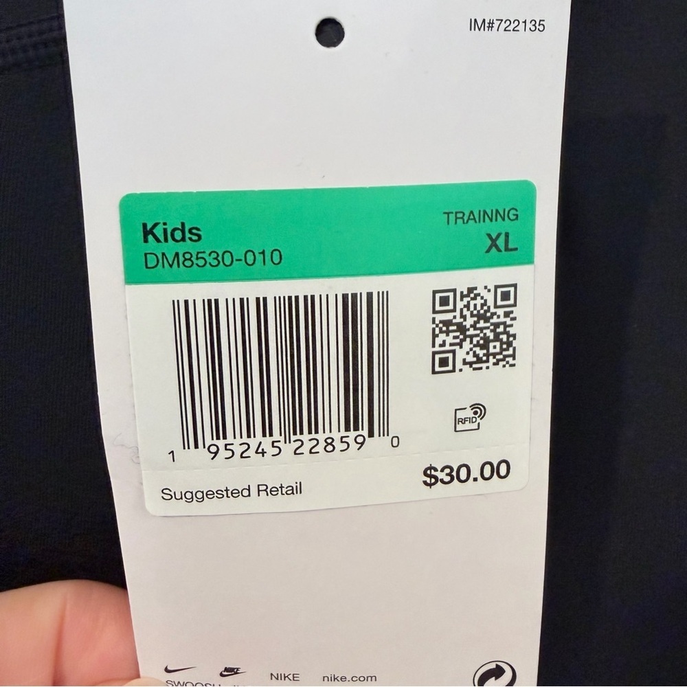 Nike Pro Dri-FIT Kids XL Black Compression Leggings NWT Athletic - Picture 2 of 7